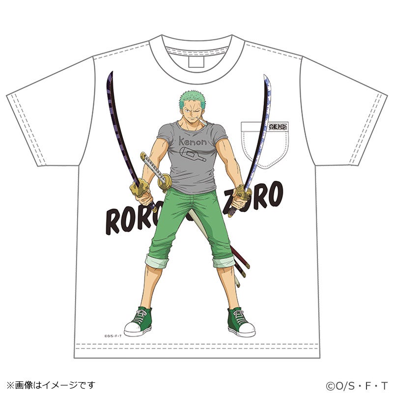 フジテレビ限定】ワンピース 感染予防メッセージ Tシャツ ゾロ | フジ