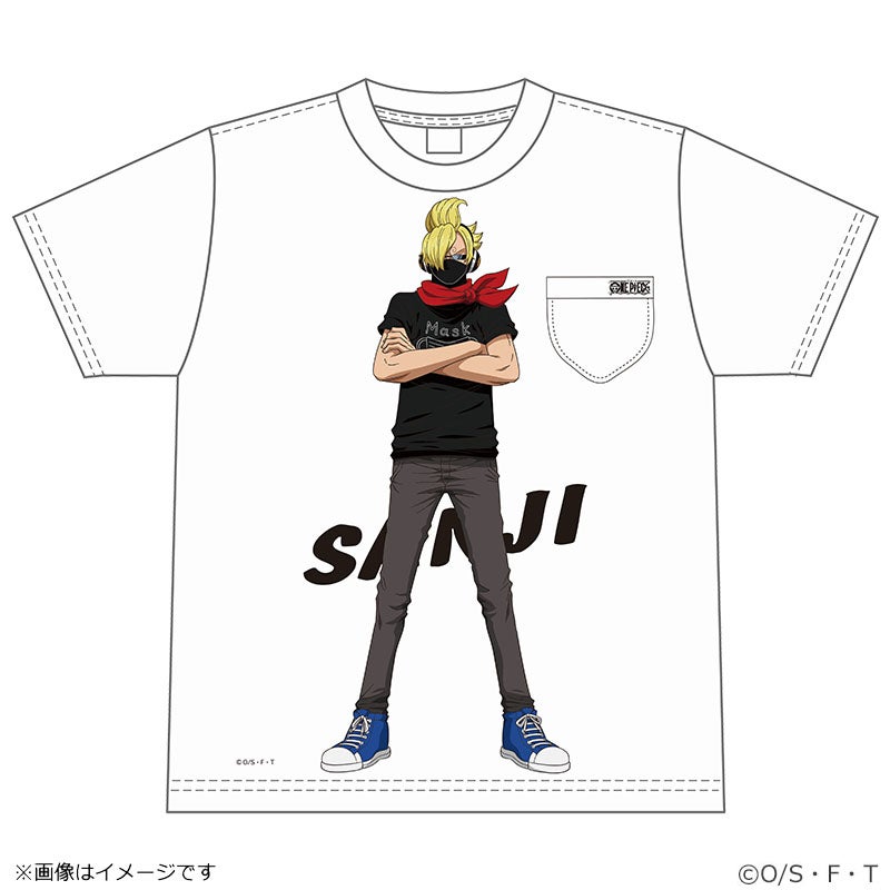 フジテレビ限定】ワンピース 感染予防メッセージ Tシャツ サンジ フジテレビ限定】ワンピース 感染予防メッセージ Tシャツ サンジ