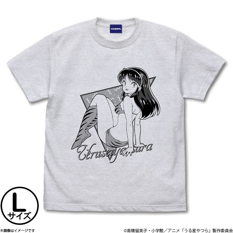 うる星やつら ラムレトロポップTシャツ アッシュ／L | フジテレビe