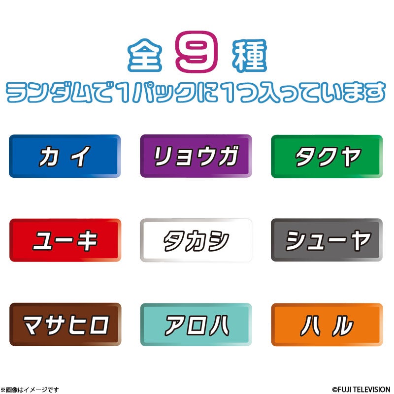 超特急のふじびじスクール！ トレーディング名札バッジ（全9種