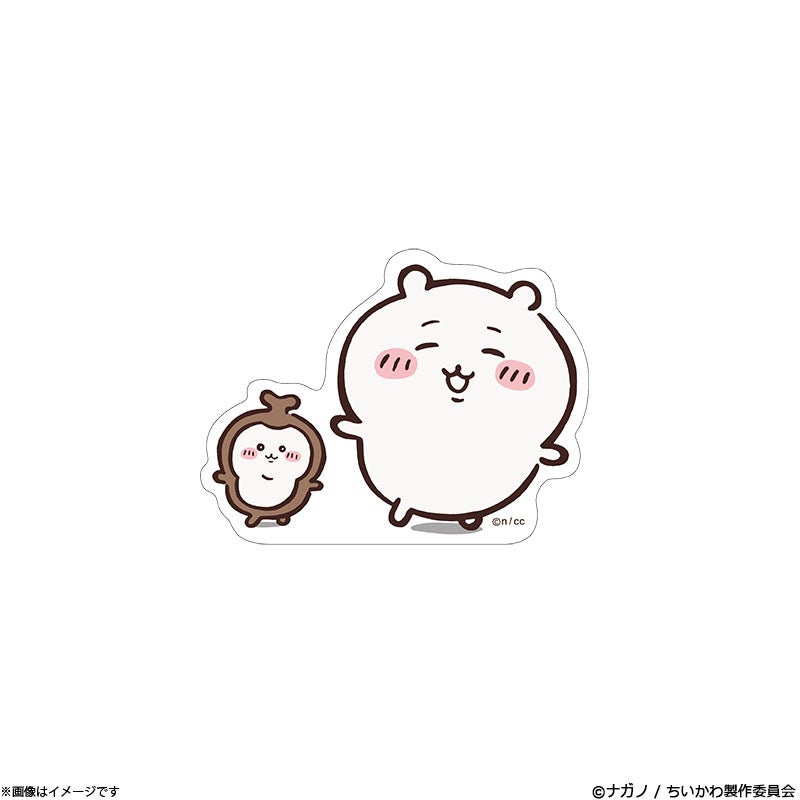 アニメ『ちいかわ』 スマホに貼れるサイズのクリアステッカー(なかよし
