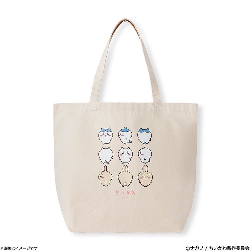 【匿名配送】ちいかわKANSAI 大きめトートバッグ アニメ『ちいかわ』大きめトートバッグ（整列） | フジテレビe!ショップ