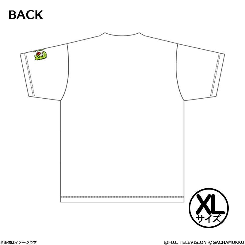 かのサンド×ガチャピン・ムック Tシャツ ホワイトXLサイズ | フジ