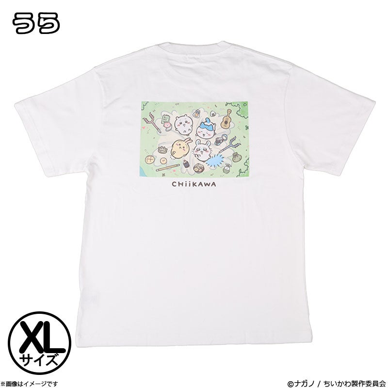 アニメ『ちいかわ』 Tシャツ キービジュアル ホワイト(XL) | フジ