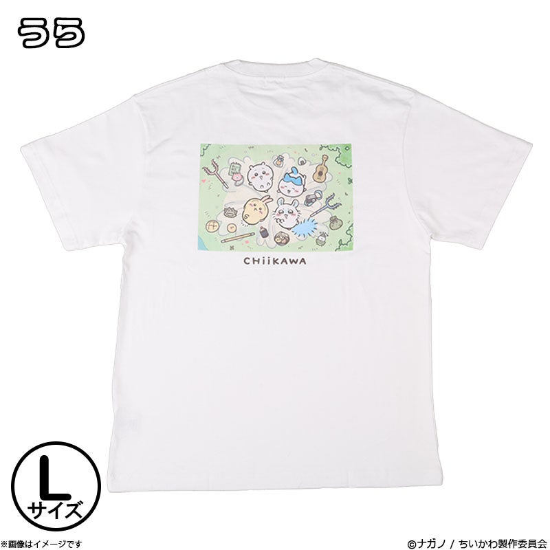 アニメ『ちいかわ』 Tシャツ キービジュアル ホワイト(L) | フジテレビ