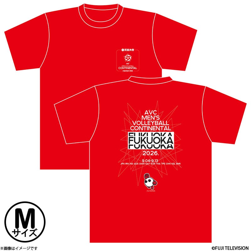 アジア選手権大会2026＋バボちゃん Tシャツ赤 M | フジテレビe!ショップ