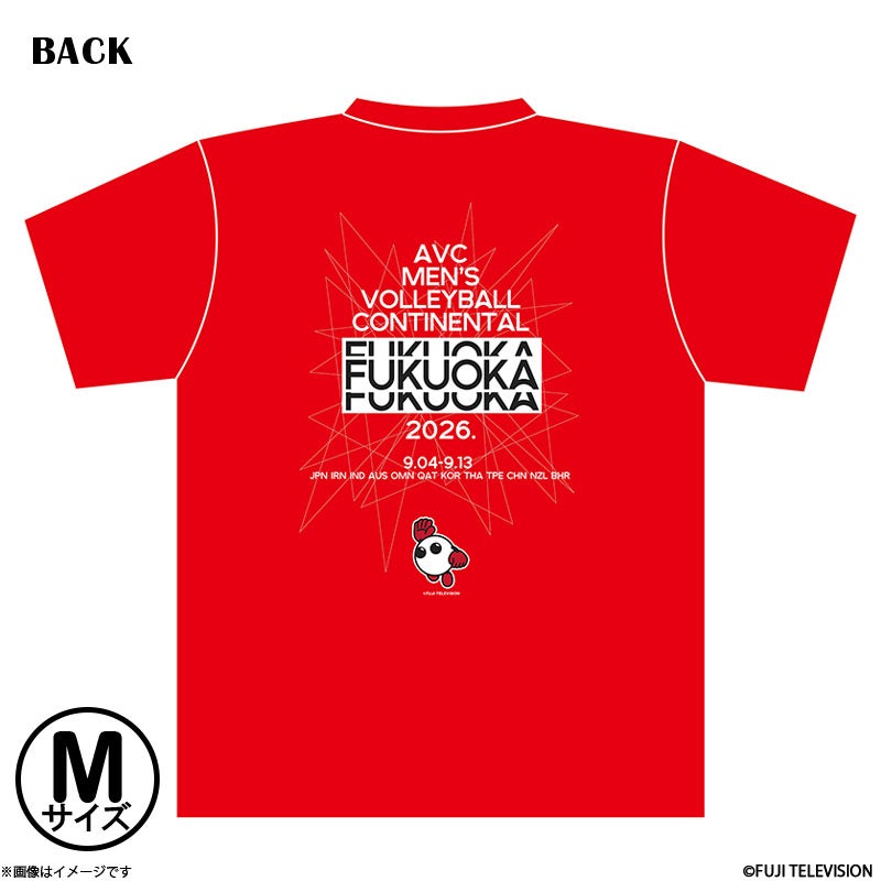 アジア選手権大会2026＋バボちゃん Tシャツ赤 M | フジテレビe!ショップ